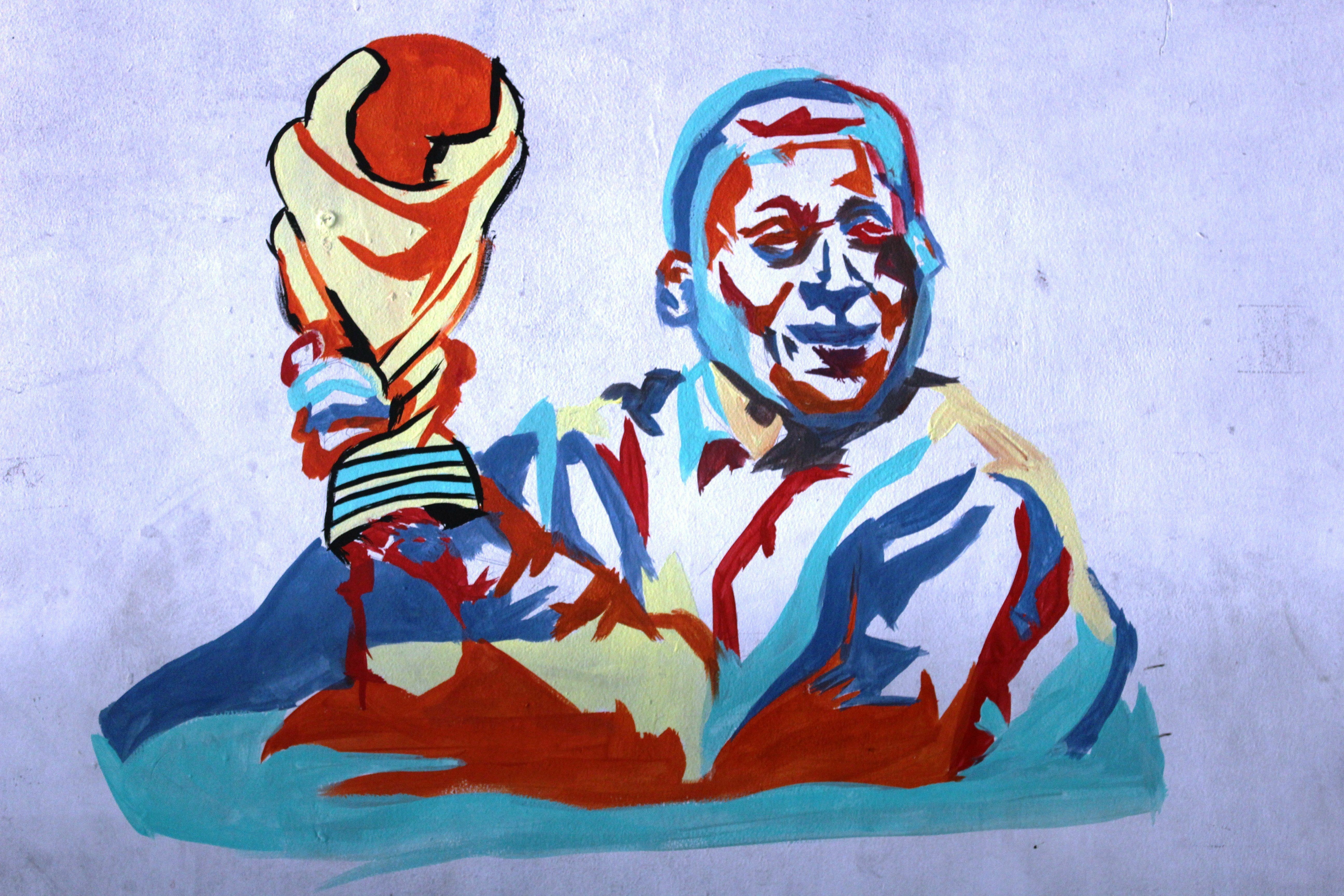Pelé, o "rei do futebol", ganhou o título depois de se tornar o único tricampeão em Copas (58, 62 e 70)